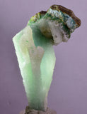 7.1cms DRUZY CHRYSOCOLLA QUARTZ CHRYSTAL LILY MINE PERU MINERAL DB252