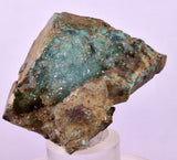 5.9cms DRUZY CHRYSOCOLLA QUARTZ CRYSTAL LILY MINE PERU MINERAL DB253