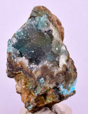 5.1cms DRUZY CHRYSOCOLLA QUARTZ CRYSTAL LILY MINE PERU MINERAL DB254