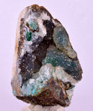 6cms DRUZY CHRYSOCOLLA QUARTZ CRYSTAL LILY MINE PERU MINERAL DB255