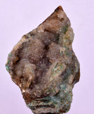 6.4cms DRUZY CHRYSOCOLLA QUARTZ CRYSTAL LILY MINE PERU MINERAL DB256