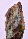 6.4cms DRUZY CHRYSOCOLLA QUARTZ CRYSTAL LILY MINE PERU MINERAL DB256