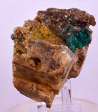 7.7cms DRUZY CALCITE QUARTZ MALACHITE CRYSTAL LILY MINE PERU DB257