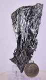 9cms STIBNITE CRYSTAL PERU MINERAL SPECIMEN COLLECTOR MB150