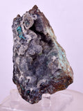 8cms DRUZY CHRYSOCOLLA QUARTZ CRYSTAL LILY MINE PERU MINERAL DB258