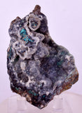8cms DRUZY CHRYSOCOLLA QUARTZ CRYSTAL LILY MINE PERU MINERAL DB258