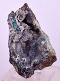 8cms DRUZY CHRYSOCOLLA QUARTZ CRYSTAL LILY MINE PERU MINERAL DB258