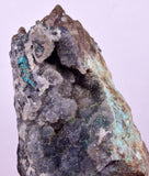 8cms DRUZY CHRYSOCOLLA QUARTZ CRYSTAL LILY MINE PERU MINERAL DB258