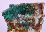 4.1cms DRUZY CALCITE MALACHITE CRYSTAL LILY MINE PERU MINERAL DB259