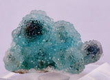 3.2cms DRUZY CHRYSOCOLLA QUARTZ CRYSTAL LILY MINE PERU 2000 YEAR DB259