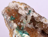 9.3cms DRUZY CHRYSOCOLLA QUARTZ CRYSTAL LILY MINE PERU 2000 YEAR DB260