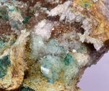 9.3cms DRUZY CHRYSOCOLLA QUARTZ CRYSTAL LILY MINE PERU 2000 YEAR DB260