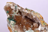 9.3cms DRUZY CHRYSOCOLLA QUARTZ CRYSTAL LILY MINE PERU 2000 YEAR DB260