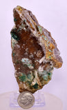 9.3cms DRUZY CHRYSOCOLLA QUARTZ CRYSTAL LILY MINE PERU 2000 YEAR DB260