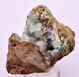 5.1cms DRUZY CHRYSOCOLLA QUARTZ CRYSTAL LILY MINE PERU 2000 YEAR DB261