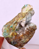 5.1cms DRUZY CHRYSOCOLLA QUARTZ CRYSTAL LILY MINE PERU 2000 YEAR DB261