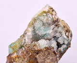 5.1cms DRUZY CHRYSOCOLLA QUARTZ CRYSTAL LILY MINE PERU 2000 YEAR DB261