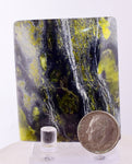 5.4cms LIZARDITE SERPENTINE CABOCHON PERU MINERAL SPECIMEN JEWELRY PENDAT BB394