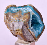 2.5cms DRUZY CHRYSOCOLLA QUARTZ CRYSTAL LILY MINE PERU 2000 YEAR DB262