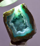 2.5cms DRUZY CHRYSOCOLLA QUARTZ CRYSTAL LILY MINE PERU 2000 YEAR DB262