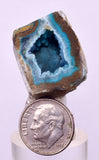 2.5cms DRUZY CHRYSOCOLLA QUARTZ CRYSTAL LILY MINE PERU 2000 YEAR DB262