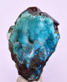 4cms DRUZY CHRYSOCOLLA QUARTZ CRYSTAL LILY MINE PERU 2000 YEAR DB263