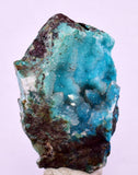 4cms DRUZY CHRYSOCOLLA QUARTZ CRYSTAL LILY MINE PERU 2000 YEAR DB263