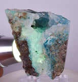 5.2cms DRUZY CHRYSOCOLLA QUARTZ CRYSTAL LILY MINE PERU 2000 YEAR DB264