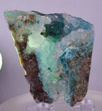 5.2cms DRUZY CHRYSOCOLLA QUARTZ CRYSTAL LILY MINE PERU 2000 YEAR DB264