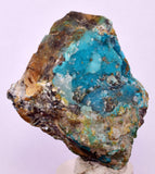 4.5cms DRUZY CHRYSOCOLLA QUARTZ CRYSTAL LILY MINE PERU 2000 YEAR DB265