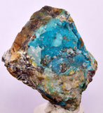 4.5cms DRUZY CHRYSOCOLLA QUARTZ CRYSTAL LILY MINE PERU 2000 YEAR DB265
