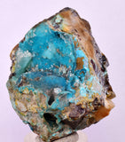 4.5cms DRUZY CHRYSOCOLLA QUARTZ CRYSTAL LILY MINE PERU 2000 YEAR DB265