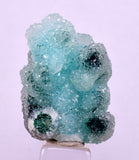 3cms DRUZY CHRYSOCOLLA QUARTZ CRYSTAL LILY MINE PERU 2000 YEAR DB266