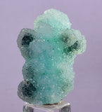 3cms DRUZY CHRYSOCOLLA QUARTZ CRYSTAL LILY MINE PERU 2000 YEAR DB266