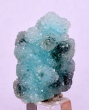 3cms DRUZY CHRYSOCOLLA QUARTZ CRYSTAL LILY MINE PERU 2000 YEAR DB266