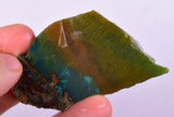 49grs GEM SILICA CHRYSOCOLLA CHALCEDONY LILY MINE SLAB PERU SB231