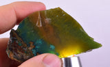 49grs GEM SILICA CHRYSOCOLLA CHALCEDONY LILY MINE SLAB PERU SB231
