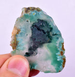 29grs GEM SILICA CHRYSOCOLLA CHALCEDONY LILY MINE SLAB PERU SB232