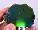 57.9grs GEM SILICA CHRYSOCOLLA CHALCEDONY LILY MINE SLAB PERU SB233