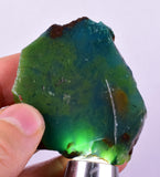 57.9grs GEM SILICA CHRYSOCOLLA CHALCEDONY LILY MINE SLAB PERU SB233