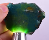 57.9grs GEM SILICA CHRYSOCOLLA CHALCEDONY LILY MINE SLAB PERU SB233