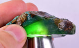57.9grs GEM SILICA CHRYSOCOLLA CHALCEDONY LILY MINE SLAB PERU SB233