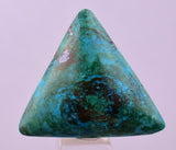 2.9cms  BLUE CHRYSOCOLLA MALACHITE PERU SCENIC CABOCHON PENDANT BB401