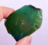 46.5grs GEM SILICA CHRYSOCOLLA CHALCEDONY LILY MINE SLAB PERU SB234