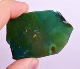 46.5grs GEM SILICA CHRYSOCOLLA CHALCEDONY LILY MINE SLAB PERU SB234