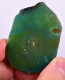 46.5grs GEM SILICA CHRYSOCOLLA CHALCEDONY LILY MINE SLAB PERU SB234