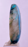 48.5arats  BLUE CHRYSOCOLLA QUARTZ MALACHITE PERU SCENIC CABOCHON PENDANT BB402