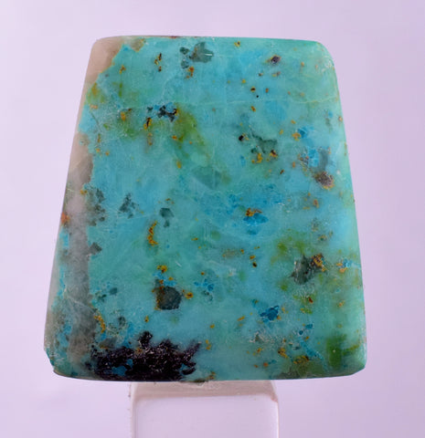 30carats  BLUE CHRYSOCOLLA QUARTZ MALACHITE PERU SCENIC CABOCHON PENDANT BB403