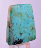 30carats  BLUE CHRYSOCOLLA QUARTZ MALACHITE PERU SCENIC CABOCHON PENDANT BB403