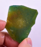 34grs GEM SILICA CHRYSOCOLLA CHALCEDONY LILY MINE SLAB PERU SB235